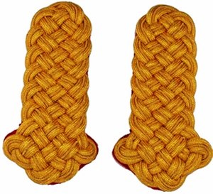 Nudo de cordón de hombro de oro alemán, venta al por mayor, accesorios de uniforme con cable, charreteras y hombreras para uniformes de guardia - Product Image 5