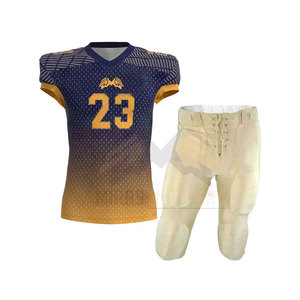 Uniforme de football américain de qualité supérieure pour adultes, taille plus, design élégant, respirant, léger, séchage rapide, 100% polyester - Product Image 1