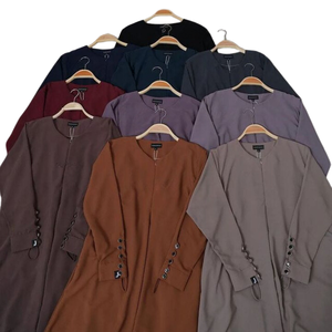 Abaya Cardigan Longue à Manches Longues Respirante Grande Taille Style Dubaï pour Femmes Musulmanes – Nouvelle Collection Printemps-Automne Séchage Rapide Toutes Saisons – Meilleures Ventes - Product Image 6