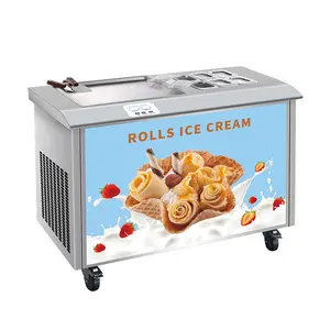 Máquina de sorvete comercial aprovada ce, máquina de geladeira friada thai para venda