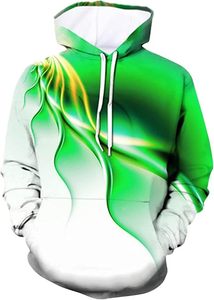 Sudadera con Capucha de Forro Polar para Hombre, Tallas Grandes, Casual, con Estampado 3D, Manga Larga, Holgada, para Invierno, Personalizable - Product Image 3