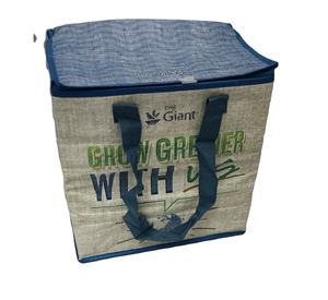 RPET PP ถุงผ้าคอตตอนแบบนำกลับมาใช้ได้,ถุงผ้าทอแบบลามิเนต PP PE ทอผ้าช้อปปิ้งปรับแต่งได้เป็นมิตรกับสิ่งแวดล้อม - Product Image 1