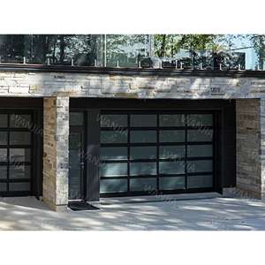 Fournisseur en gros <span class=keywords><strong>de</strong></span> portes <span class=keywords><strong>de</strong></span> <span class=keywords><strong>garage</strong></span> en aluminium avec verre enduit pour villa, hôtel, extérieur - Product Image 4