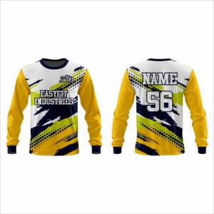 เสื้อเชิ้ตผู้ชายสั่งทำพิเศษ ปักโลโก้ แขนยาว ผ้าโพลีเอสเตอร์/คอตตอน ระบายอากาศดี กระดุมแถวเดียว ตัดต่อผ้าเดนิม ปกเสื้อพับได้ - Product Image 6