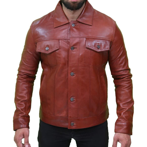 2026 Pakistan Men's Canvas Leather <b>Jacket</b> Low Price <b>Winter</b> <b>Waterproof</b> Windproof High Street Style Best Quality New Design - Product Image 2