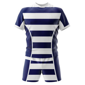Fabricant d'équipement d'origine Fabrication à bas prix Uniforme de rugby Qualité supérieure Ensemble maillot et short de rugby personnalisés - Product Image 2