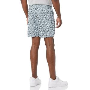 กางเกงขาสั้นผ้าฝ้ายโพลีเอสเตอร์สำหรับผู้ชายกางเกงขาสั้นลำลองสำหรับผู้ชายกางเกงเอวยางยืดกลางแจ้งโลโก้ออกแบบได้ตามต้องการ - Product Image 2