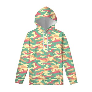 Sudadera con capucha informal de camuflaje digital de gran tamaño para hombre, forro polar transpirable con función antiestática para otoño, ropa de calle, Sudadera con capucha - Product Image 1