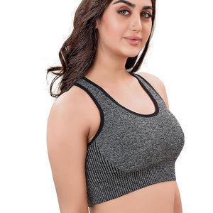 บราออกกำลังกายสำหรับผู้หญิง Ronpex International คุณภาพดีที่สุด ผลิตจากผ้าสแปนเด็กซ์/ไนลอน รองรับระดับปานกลาง ระบายอากาศได้ดี กันลม ไซส์ใหญ่ ปรับได้ - Product Image 4