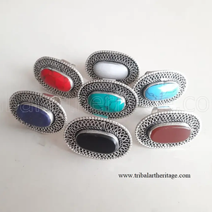 Bagues afghanes Kuchi Bijoux ethniques tribaux Bagues mode faites à la main pour femmes et filles - Product Image 2