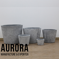 Jardinières d'extérieur durables et écologiques en fibrociment du Vietnam, avec trou de drainage, finition peinture personnalisable - Marque privée pour