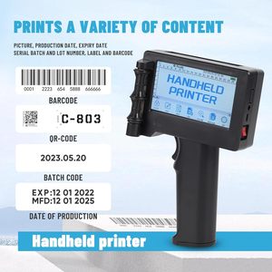 Mini máquina de codificación de impresora de logotipo de mano de tubo de PVC UV portátil condición usada para cajas de cartón ropa tela operada manualmente China - Product Image 4