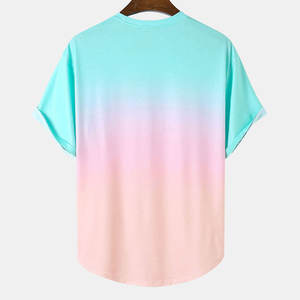 Ropa de verano 100% Camisetas de algodón para hombres Camisetas de manga corta para hombres Camisetas de cuello redondo - Product Image 2