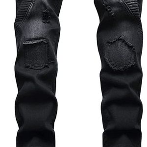 Custom High Quality New Fashion Straight Denim Pants for Men's Manufacturer 2026 Destroyed Distressed <b>Jean</b> Pant for Adults - Product Image 6