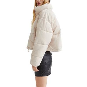 Nouvelle Veste Bomber Hiver Respirante en Coton Tricoté avec Fermeture Éclair et Lettres pour Femme, Personnalisable OEM, Séchage Rapide – Grande Vente - Product Image 5