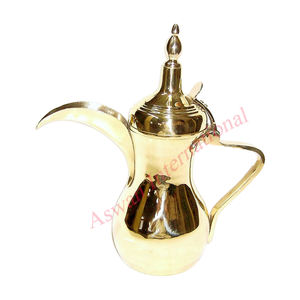 Brass Dallah Hammered Arabic coffee pot Handmade Arabic coffee maker Arabic Tea Coffee Pot <b>Copper</b> manufacturer high quality - Product Image 4