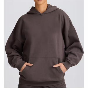 Diseño de logotipo personalizado 2025 Sudadera de algodón de punto lavado con cremallera Sudadera transpirable con capucha de longitud larga para hombres ODM OEM - Product Image 3