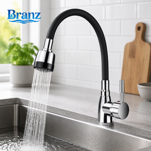 <span class=keywords><strong>Grifo</strong></span> de <span class=keywords><strong>Cocina</strong></span> Comercial de Acero Inoxidable 304 con Cuello de Cisne, Alta Presión, Antisalpicaduras, <span class=keywords><strong>Manguera</strong></span> Flexible Extraíble de 360° y Válvula de Cerámica - Product Image 1