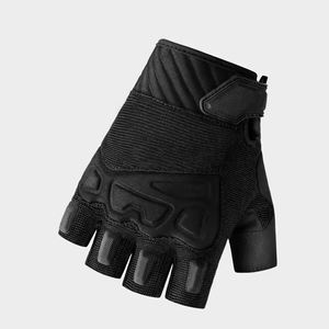 Gants de cyclisme de course à demi-doigts unisexes avec logo personnalisé Gants de vélo antichocs en cuir Gants de protection des mains pour la gym - Product Image 4