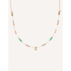 CUCOCUCA Collana girocollo fatta a mano 129250350 con cristalli e perline in macramè, opzioni multicolori, vestibilità regolabile per uso quotidiano, spedizione UE in 48 ore - Product Image 2