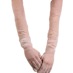 70CM extra Long Tulle Transparent Color Gloves Bridal <b>Wedding</b> Gloves Show Dress Gloves Clothing and <b>Accessories</b> Gloves - Product Image 1