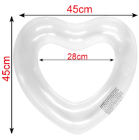 Bouée de natation gonflable en PVC Marazual en forme de cœur, soulagement de la douleur à la cheville, design réglable, cadre en forme de cœur, décoration photo aquatique
