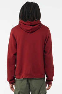 Men's Oversized Fleece Pullover <b>Hoodie</b> Custom Printed Pocket Reinforced Stitched Construction Polyester/Cotton Blend Winter - Product Image 4