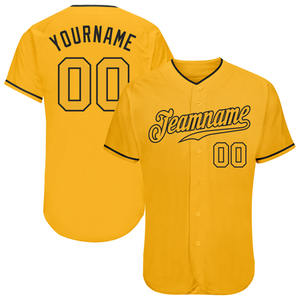 Maillots de Baseball Softball personnalisés de qualité supérieure chemises uniformes respirantes équipes impression par transfert de chaleur vente vêtements de sport vierges 100% - Product Image 6