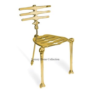 Leaf Designer Admirable Silla superventas Color dorado Silla de mesa de comedor hecha a mano y accesorios para muebles de interior o exterior - Product Image 5