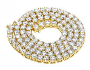 Cadena DE TENIS Cluster personalizable en oro de 10K decorado con diamantes cultivados en laboratorio elegancia moderna y moda Hip Hop - Product Image 1