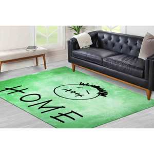 Alfombra Verde de Anime: Decoración Moderna Lavable para Piso, Alfombra Impresa, Alfombra Delgada No Tejida - Product Image 1