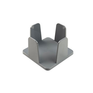 Porte-serviettes gris 20x20cm en polystyrène PS, lot de 24, B2B - Product Image 1