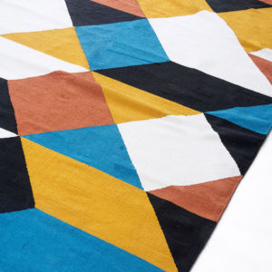 Alfombras de algodón trenzado de forma Rectangular tejidas hechas a mano hermosas simples alfombras bordadas naturales para el hogar sala de estar Hotel - Product Image 1