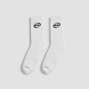 Logo personnalisable pour chaussettes de sport anti-bactériennes à compression, blanches, brodées, techniques de sublimation pour athlètes - Product Image 2