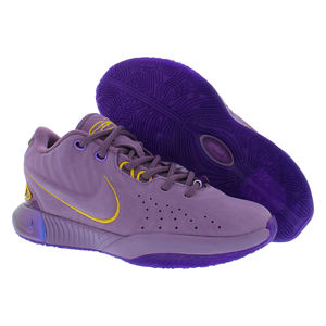 Nike LEBRON XXI GS รองเท้าเด็กชายสี: สีม่วง/สีเหลือง100% ของแท้ - Product Image 5
