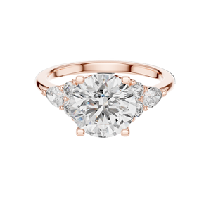 Bague à trois pierres en diamant de laboratoire 3,02 CT pour femmes, clarté VVS-VS EF, or 18 carats, 14 carats, 10 carats et argent 925, rose, jaune, blanc - Product Image 3