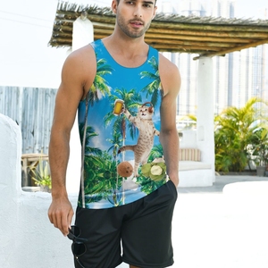 Camiseta sin Mangas Deportiva de Secado Rápido con Logotipo Personalizado, Fabricante de Camisetas Deportivas Sublimadas para Hombre - Product Image 6