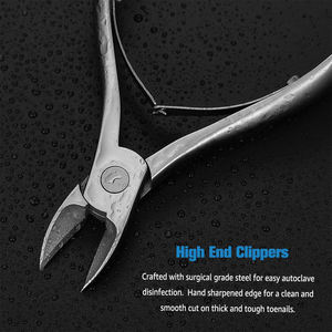 Ensemble de coupe-ongles en acier inoxydable de qualité chirurgicale Ensemble de coupe-ongles à usage manucure et pédicure avec double ressort - Product Image 5