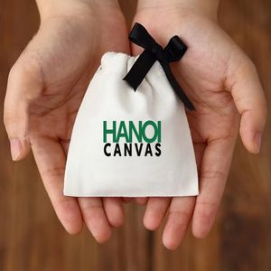 <b>Hot</b> Selling <b>Ladies</b> Vintage Style Eco-Friendly Dust Bags Custom Logo Print BSCI Certified Dust Bags Made Cotton Canvas Bag - Product Image 1