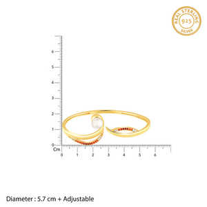 Brazalete dorado de moda Mahadevi para pulsera - Product Image 5