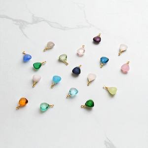 จี้พลอยคาลซิโดนีชุบทองสีฟ้า8มม. สีฟ้า925พันเป็นล้านล้านเส้น - Product Image 2