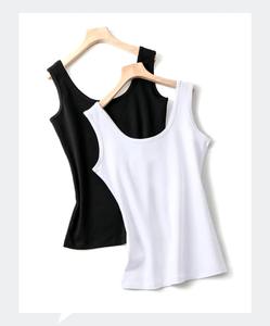 <b>Womens</b> Cotton Solid color Female Slim Sleeveless Casual <b>Vest</b> Solid Color Crop Lower Cut <b>Top</b> For Ladies Fitness <b>Vest</b> Summer - Product Image 5