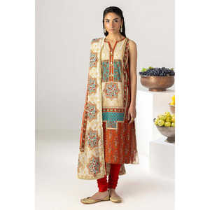 Conjunto de 3 piezas de traje estampado para mujer con dupatta estampada CL-62246 - Product Image 5