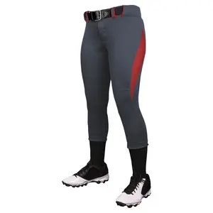 Pantalon de softball haute performance Tissu durable Styles de taille à la mode confortables Sublimation respirante/Options imprimées Parfait - Product Image 4
