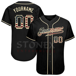 Uniformes de béisbol para jóvenes de alta calidad personalizados último diseño de moda con el nombre completo del equipo/jugador impreso en las camisetas - Product Image 1