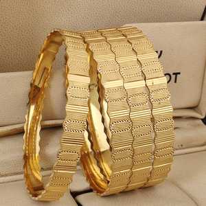 ชุดกำไลชุบทองแบบดั้งเดิมสำหรับผู้หญิงเครื่องประดับสไตล์ Kada อินเดียชาติพันธุ์การออกแบบที่สวยงามกำไลที่สมบูรณ์แบบสำหรับเทศกาล - Product Image 5