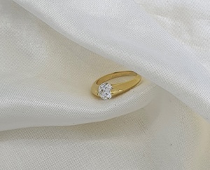 Bague en diamant d'or de danse romantique 1ct diamants de laboratoire naturels certifiés IGI bague d'éternité de luxe pour la fête de mariage - Product Image 4