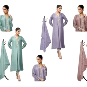 2025 belles femmes Floral traditionnel indien Shalwar Kameez Kurti nouveaux produits en coton en gros ensemble rayonne Kurtis brodé - Product Image 1