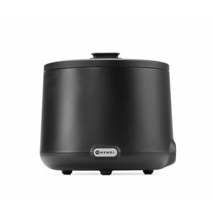 Bouilloire électrique UNIQ HENDI 8L pour soupes, conçue par Robert Bronwasser, noire, 220-240V/500W, diamètre 365mm x hauteur 325mm - Product Image 1