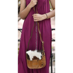 LW Sacs à main pour femmes en cuir de vachette véritable Nouveau design Sac à main élégant et décontracté Sac à bandoulière Western Sacs en cuir véritable - Product Image 1